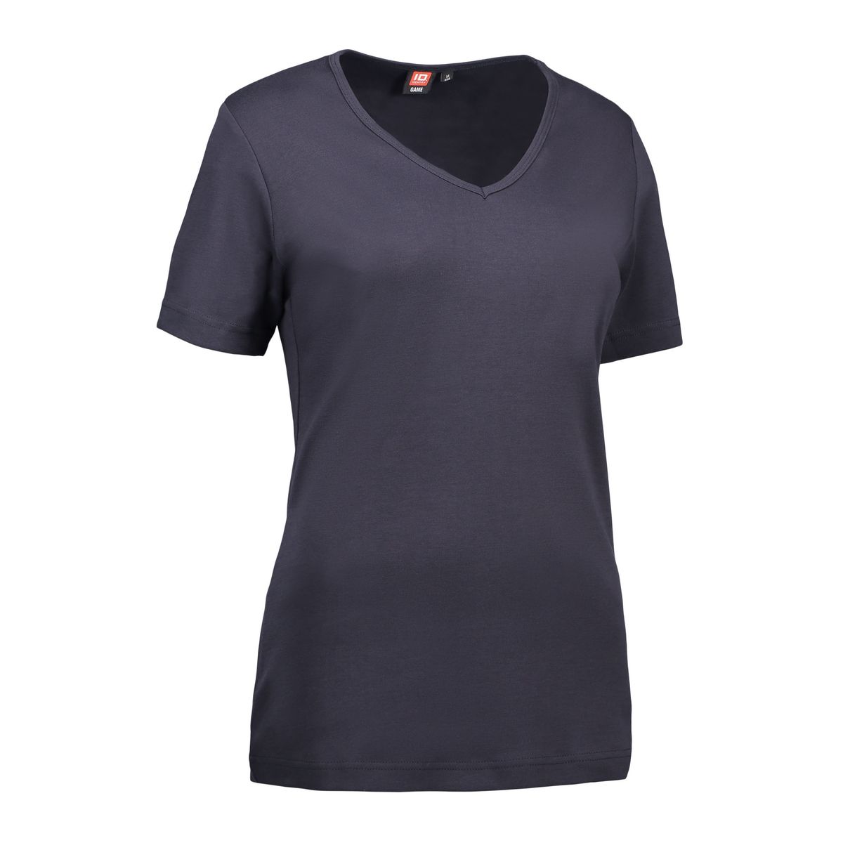 Navy dame t-shirt med v-hals - 2XL