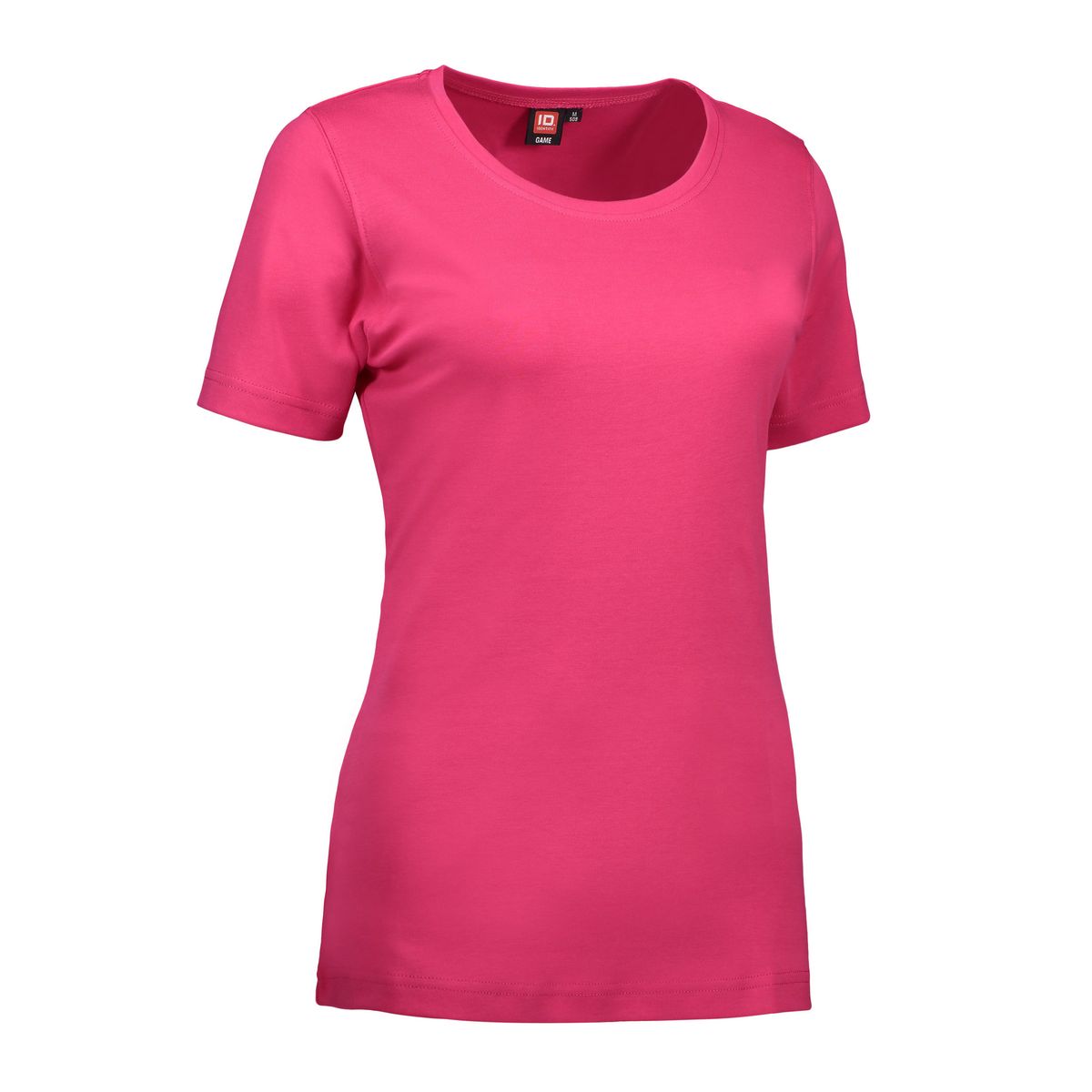 Dame t-shirt med rund hals i pink - S