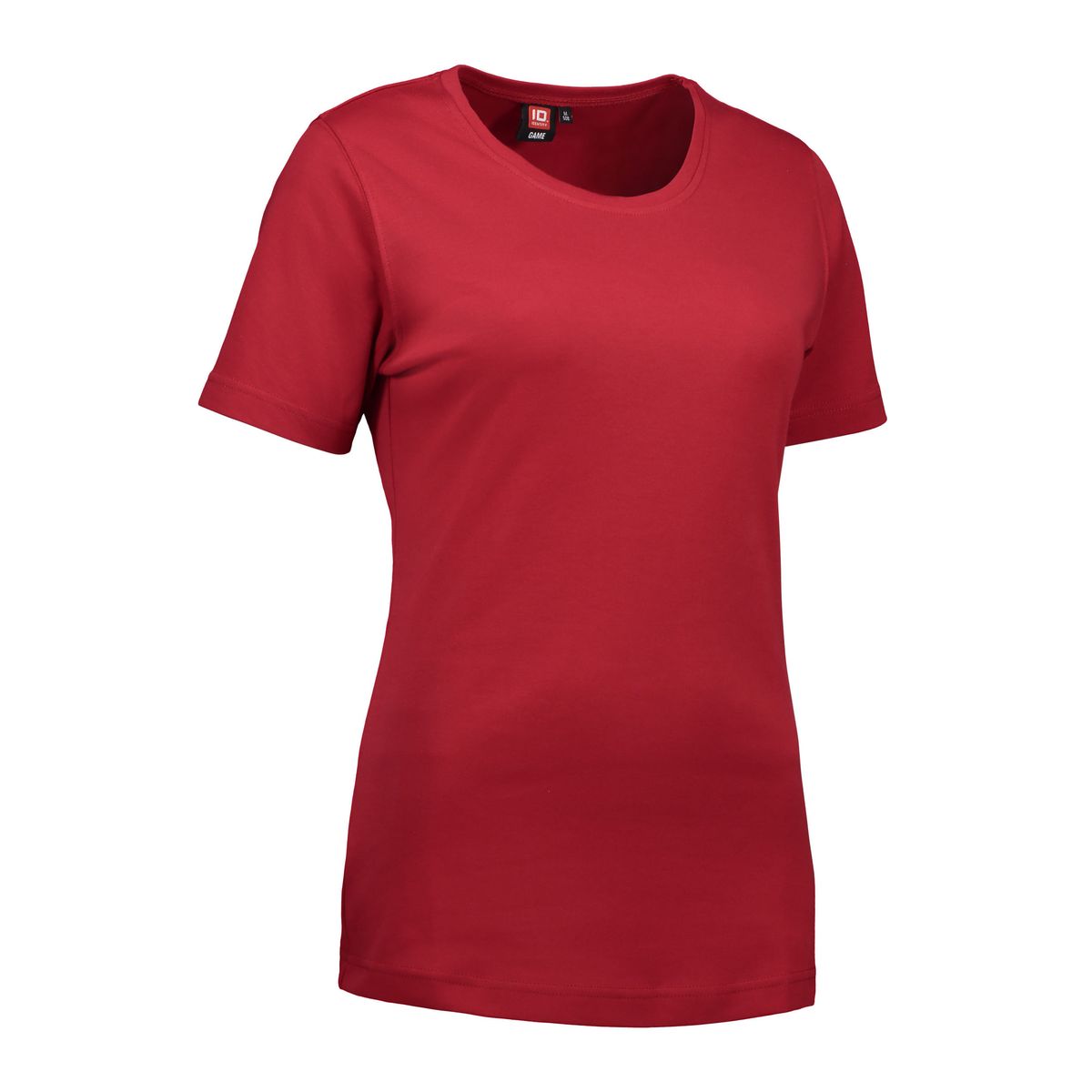 Rød dame t-shirt med rund hals - XL