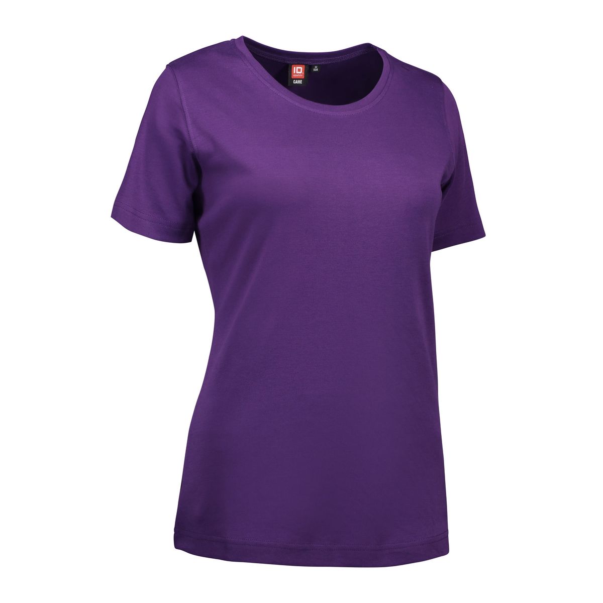 Lilla t-shirt med rund hals til damer - 3XL