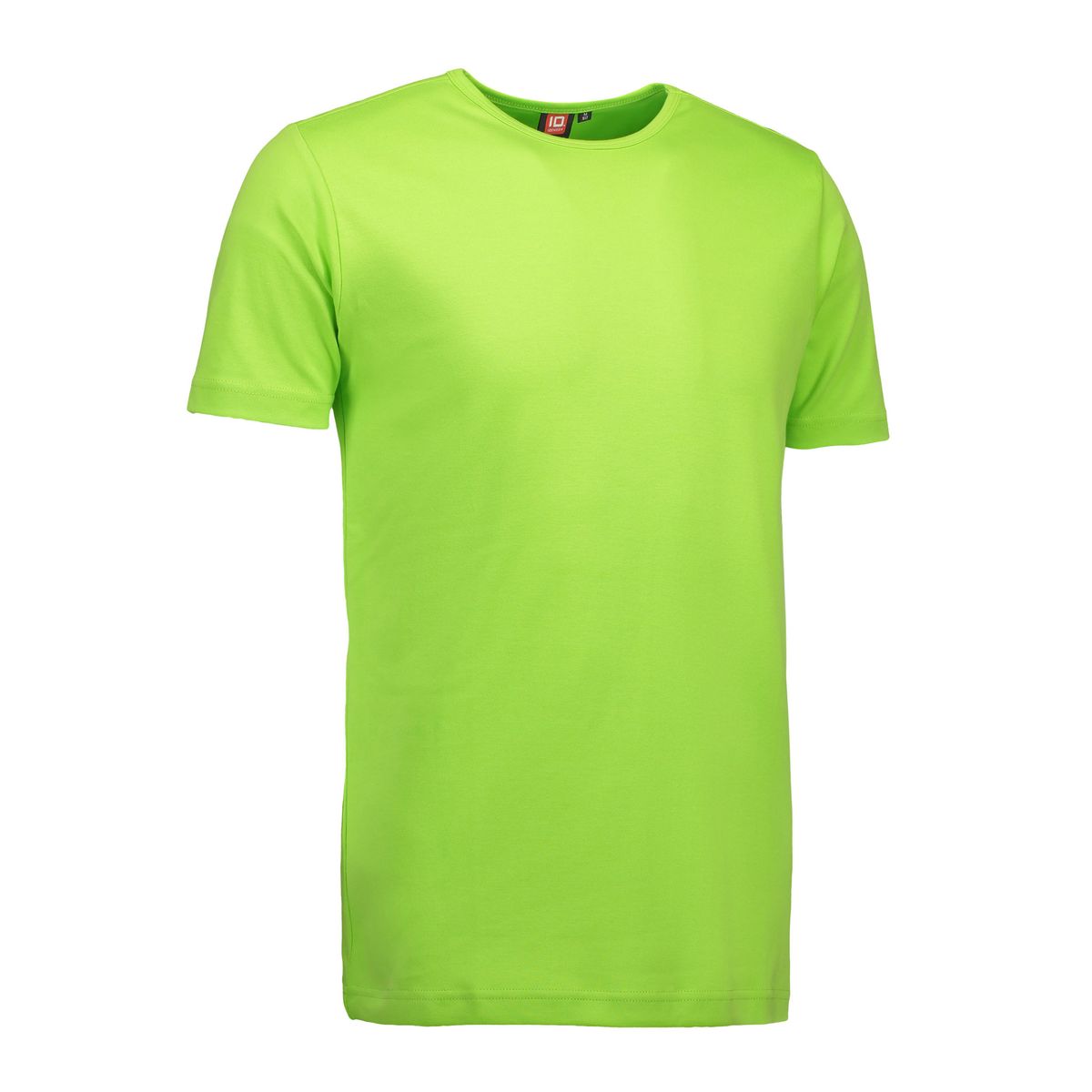 Lime farvet t-shirt med rund hals - XL