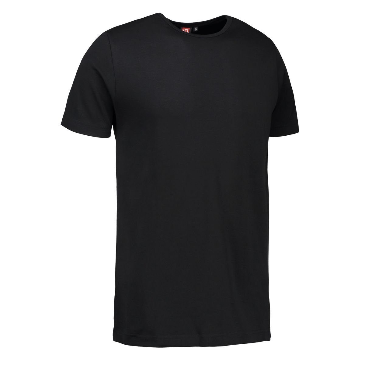 Sort t-shirt med rund hals til mænd - 3XL