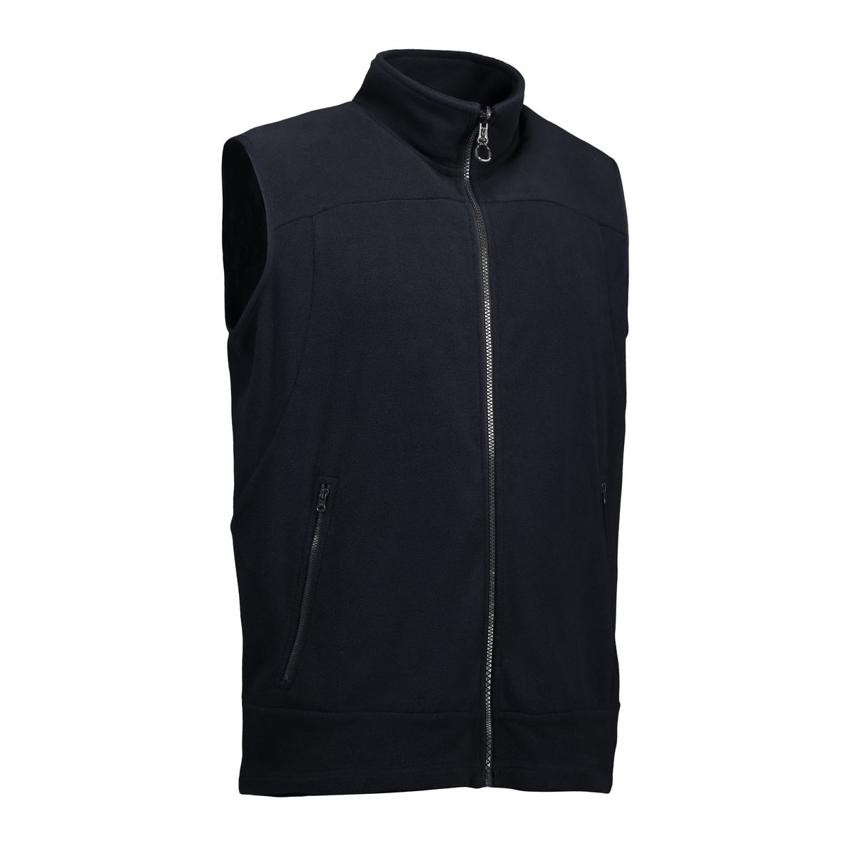 Blød fleece vest til mænd i navy - XS