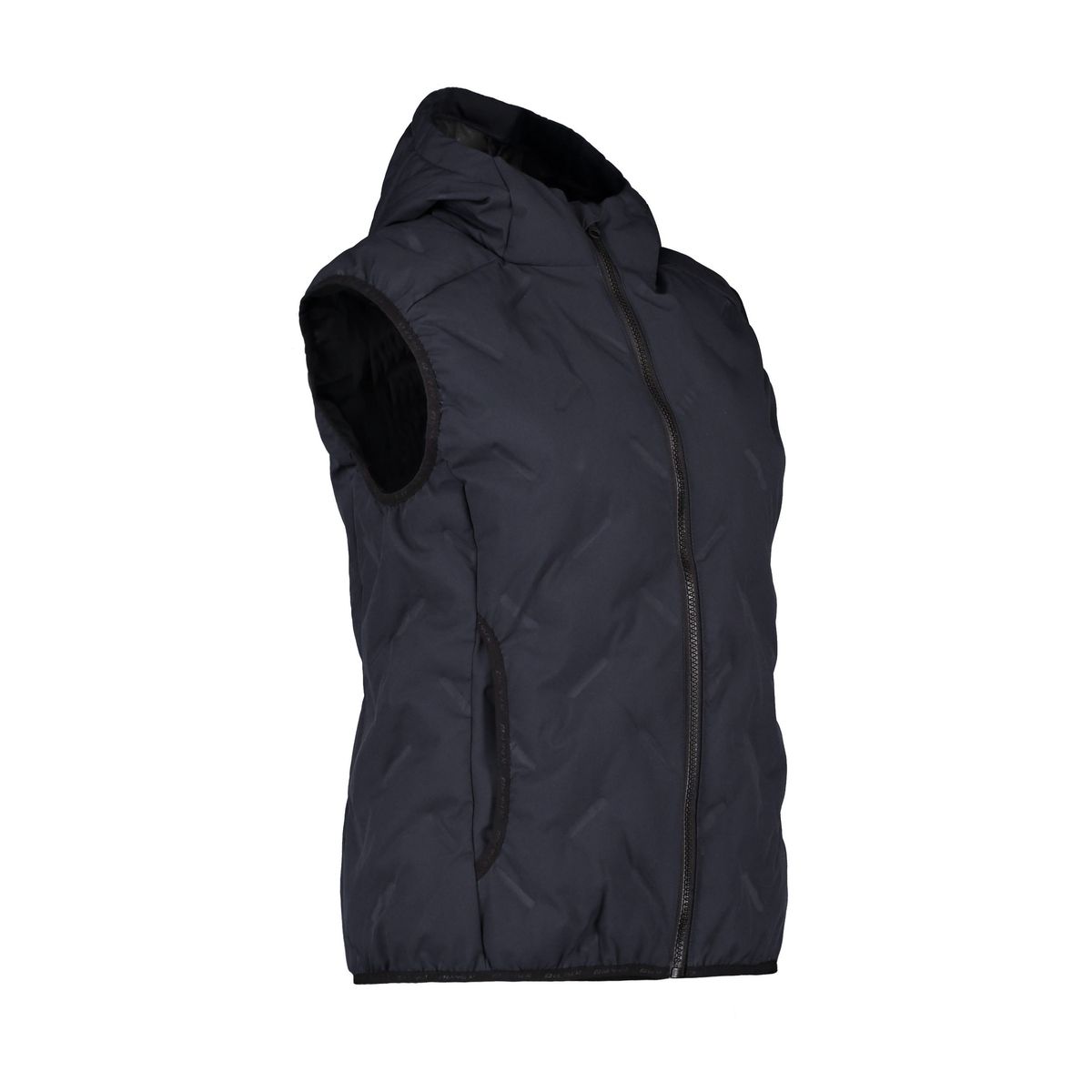 Flot quiltet vest til damer i navy - 3XL