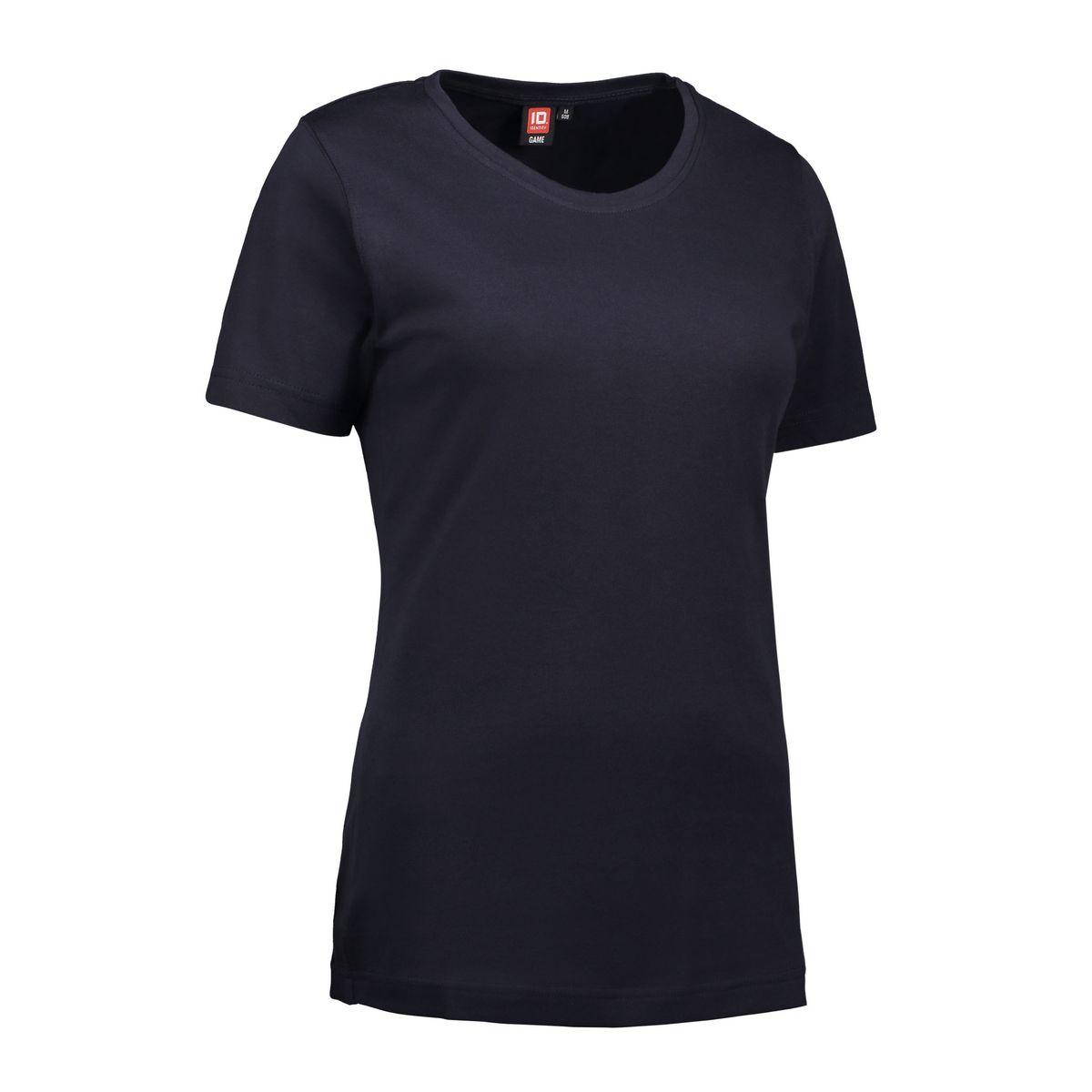 Navy t-shirt med rund hals til damer - L