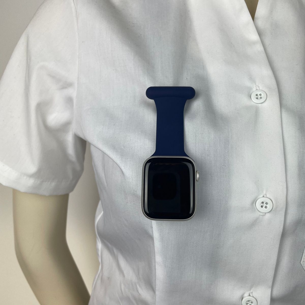 Navy sygepleje silikone rem til Apple Watch - M/L