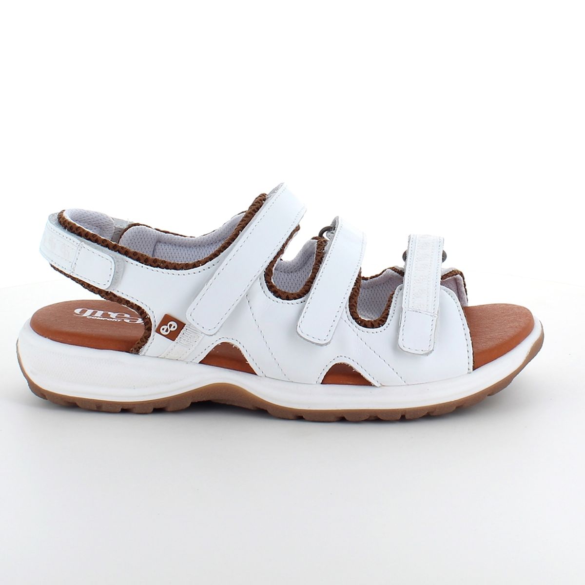 Hvid Camino skind sandal fra Green Comfort. - 37