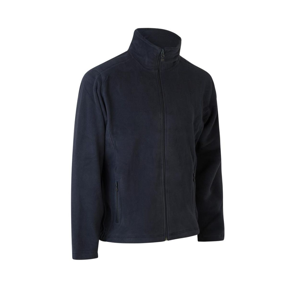 Navy fleececardigan til herre - 5XL