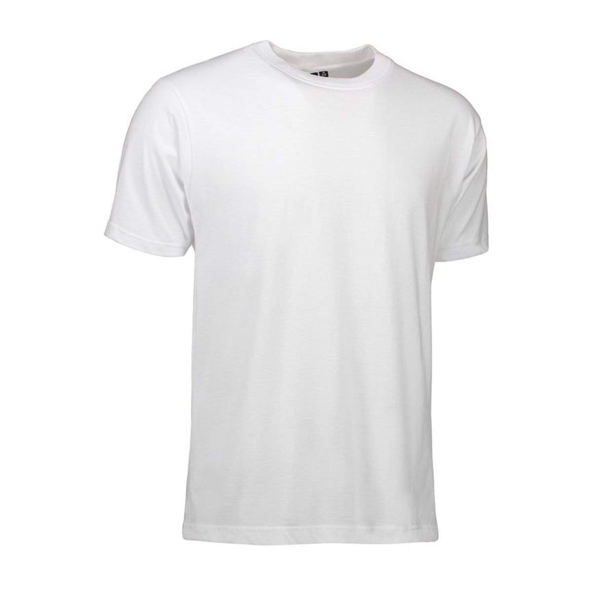 Nybo Hvid Herre Basic T-Shirt, Klassisk Model, Faconfast - L