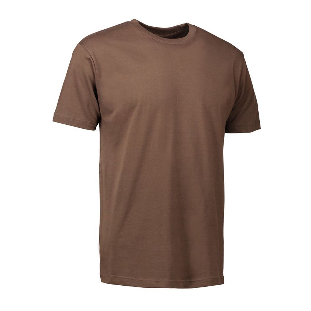 Nybo Mokka Herre Basic T-shirt, Klassisk Model, Holder Faconen - L