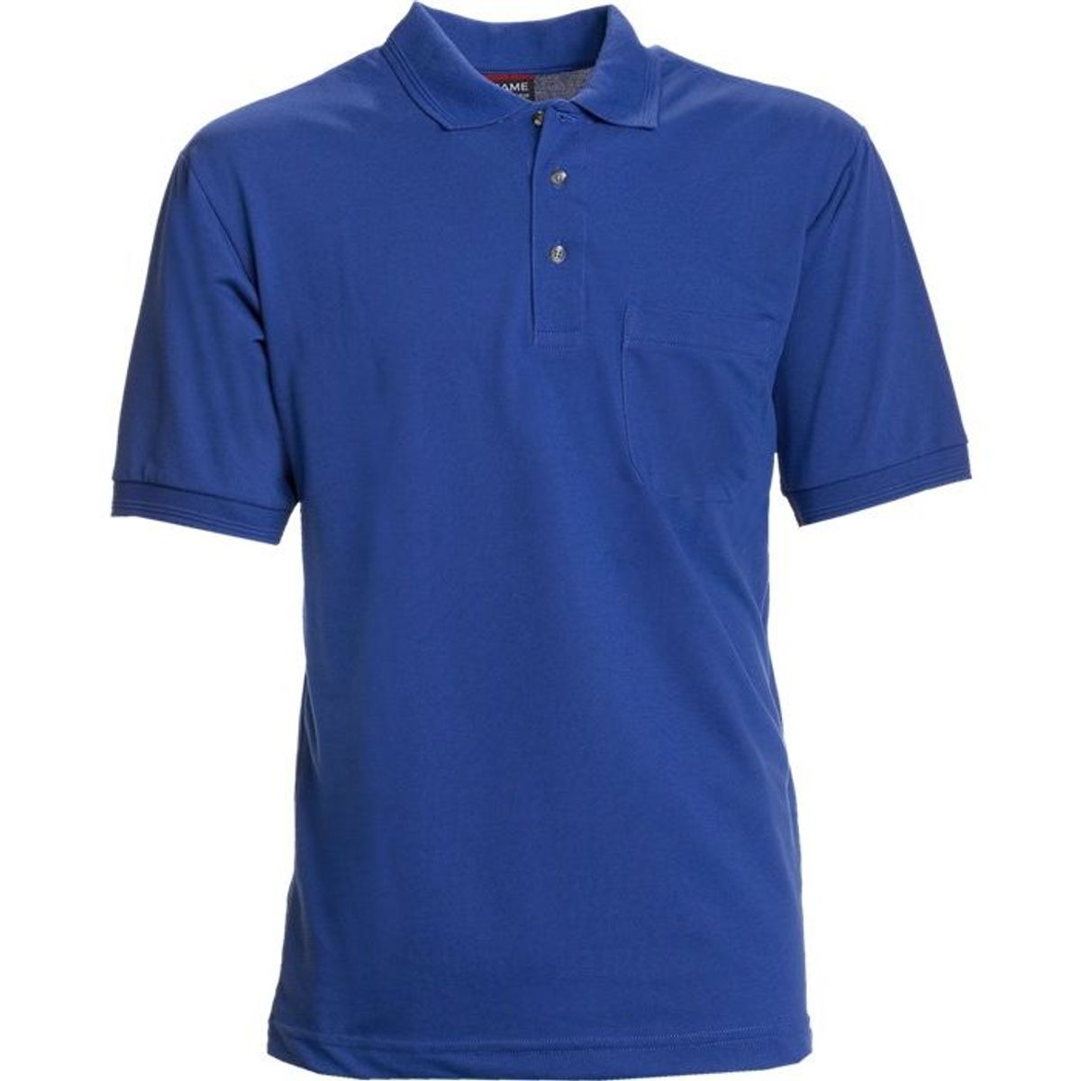 Nybo Kongeblå Herre Basic Polo Shirt, Brystlomme, Slidstærk - 4XL