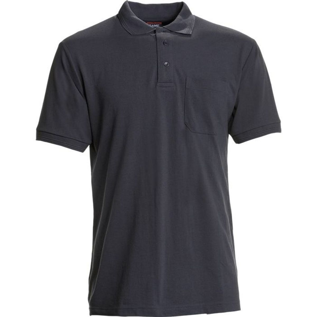 Nybo Koksgrå Herre Basic Polo Shirt, Kortærmet, Brystlomme, Slidstærk - XS